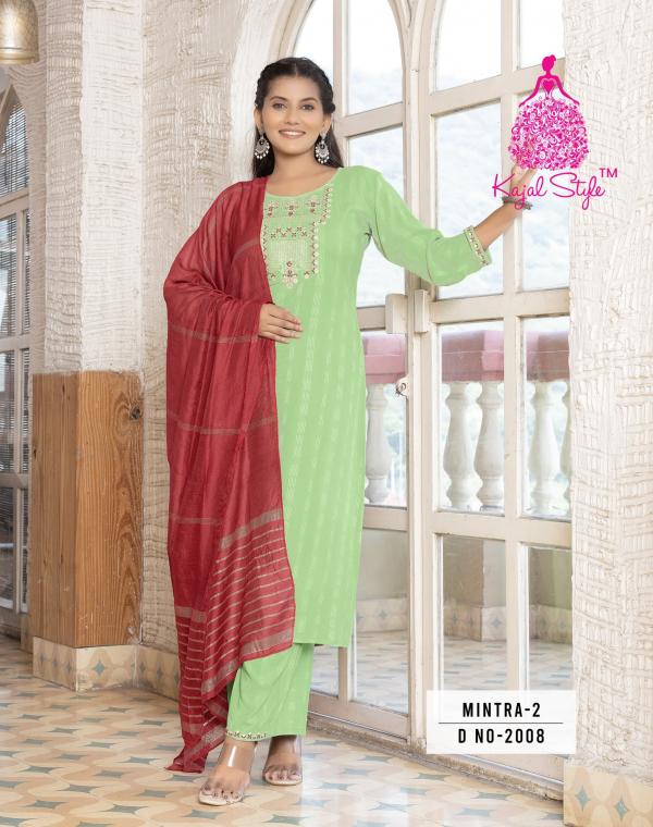 Mintra Vol 2 By Kajal Style Kurti Pant With Dupatta Collection